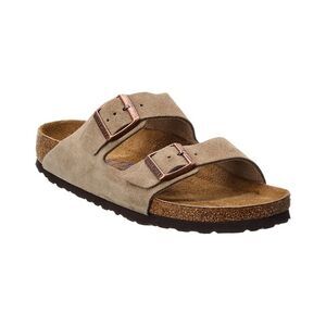 Birkenstock Arizona Narrow Fit Leather Suede Footbed Sandal